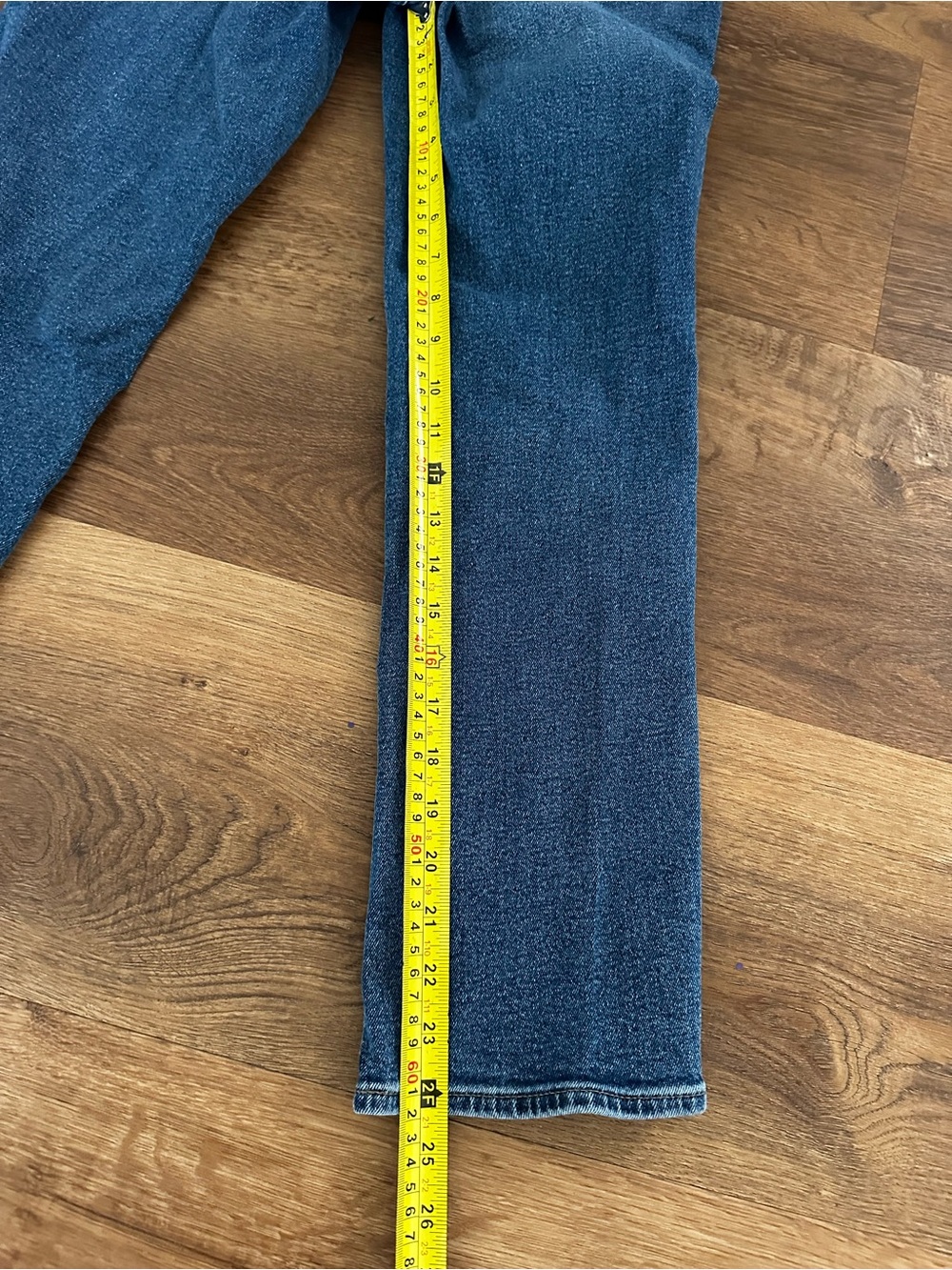 J Crew Essential Straight Button-Fly Blue Denim Jeans Size 26 - Picture 11 of 15